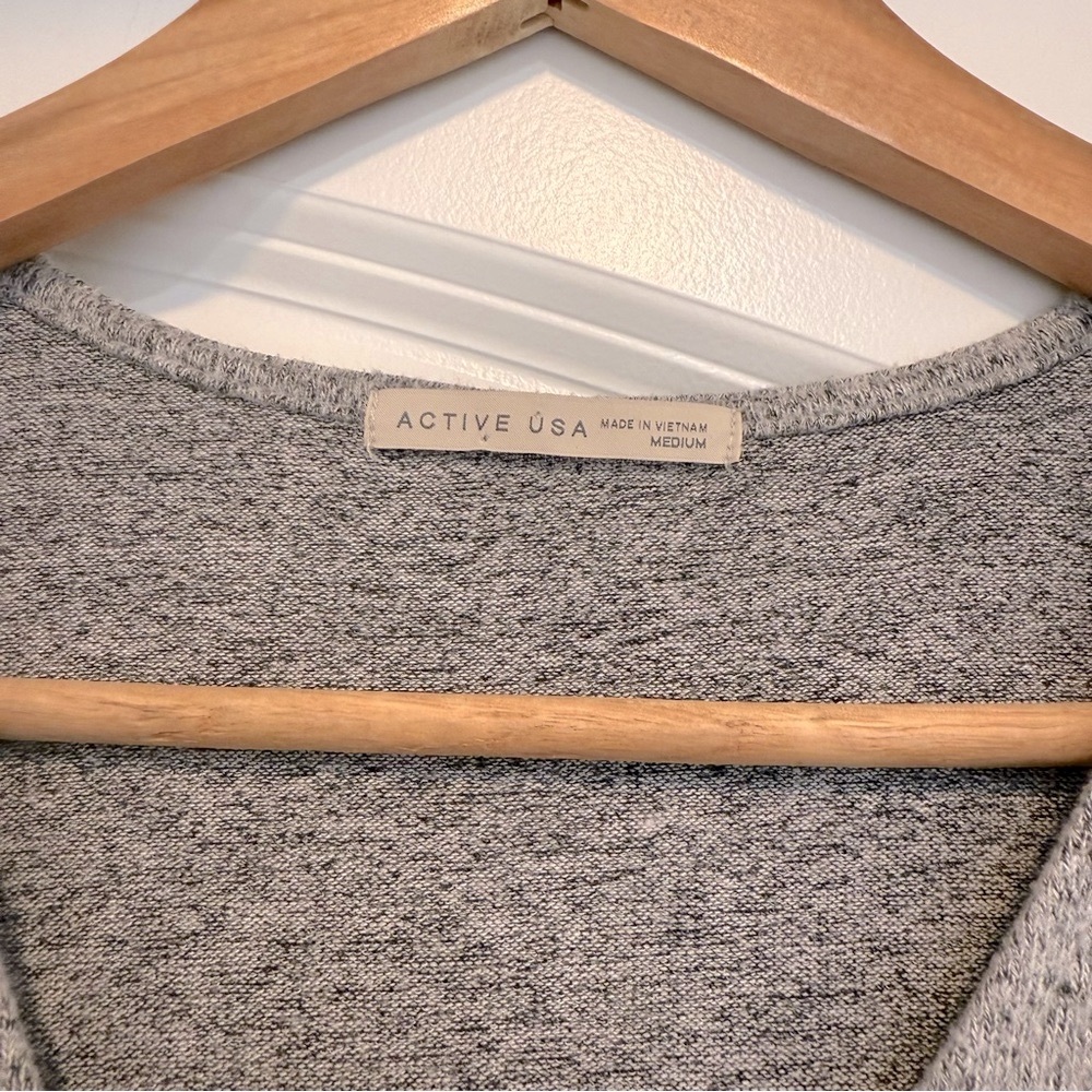 Gray Wrap Sweater and Black Shorts Set S/M - Picture 2 of 7